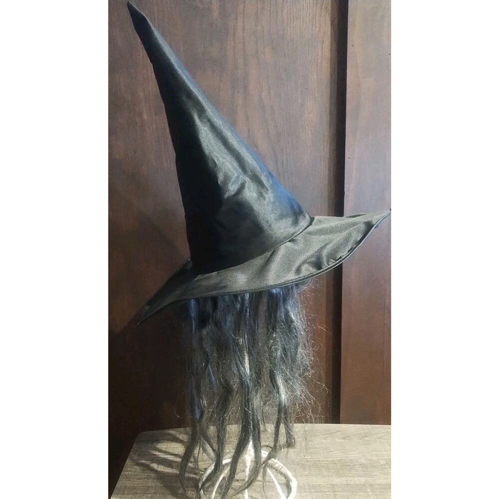 Wicked Witch Sequin Romper & Hat /w hair Halloween Costume Womens Small 2 piece - Picture 6 of 11